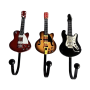 3-PIECE Vintage Violin Wall Hooks - Decorative & Sturdy For Home Bar Caf