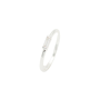 Silver Rectangular Cubic Ring - 54 / Silver