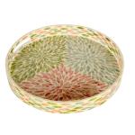 Capiz Round Serving Tray
