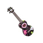 Mahalo Heart Ukulele - Black