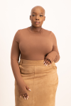Lucy Long Sleeve Bodysuit - Mocha - XL