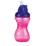 Nuby Flip It Straw Cup Pink