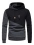 Cool Waffle Hoodies For Men Men's Casual Color Block Design Hooded Sweatshirt With Kangaroo Pocket Streetwear For Winter Fall As Gifts