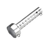 Wevdn Motorcycle Exhaust Silencer Stainless Steel Motorcycle Exhaust Muffler Insert Exhaust Muffler Assembly Turbo Sound Muffler