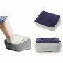 1PC Inflatable Foot Rest Pillow For Travel Office And Home - Soft And Comfortable Pvc Cushion For Leg And Foot Relaxation