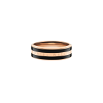 Emalie Ring Black Rose Gold - 56