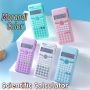 1PC Scientific Calculator Morandi 5-COLOR Function Calculator 10 DIGIT+2 Line Display 240 Function Calculation Lcd Large Screen Abs Key Cute Candy Color Multi-function Student Exam No Battery