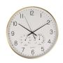 Wall Clock With Thermometer And Hygrometer - 38CM