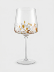 Clear Wine Glass With Dot Pattern 22.5CM - None None