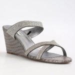 London Fog Women’s Drake High Platform Dress Wedding Sandals Silver