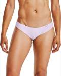 Women's Ua Pure Stretch Thong 3-PACK Printed - Purple SWITCH-570 LG