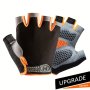 1 Pair Half-finger Silicone Fitness Gloves Unisex Non-slip Suitable For Weightlifting