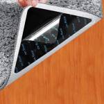 8PCS Reusable & Washable Rug Grippers: Keep Area Rugs Flat & Secure On Hardwood Floors & Tiles