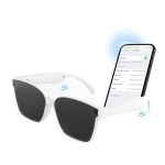Smart Glasses For Men & Women Bluetooth Sunglasses With Speakers Lentes Inteligentes Para Hombre Music Sunglasses Large Lens Whi