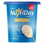 Danone Nutriday Low Fat Smooth Vanilla Yoghurt 900G