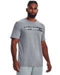 Men's Ua Camo Chest Stripe Short Sleeve - Steel Light Heather LG