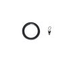 Graphite Ring Clips Matt Black 20MM 10PCE