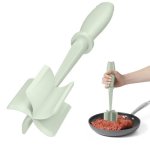 Meat Chopper Hamburger Grinder Premium Heat Resistant Smasher For Ground Beef Burger Grinder Nylon Potato Mix Tool-green