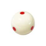 Red Dot White Pool Ball 1 7 8