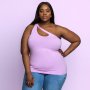 Plus Size Joy & Ash U-loop Asymmetric Vest - Lilac