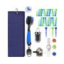 Golf Club Cleaning Kit Microfiber Towel Retractable Brush Divot Tool