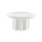 CaRRoL BoYeS Wavy Large Footed Bowl White