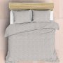 Soft Touch Essentials DUVET COVER SET - Evergreen Grey - 3/4 150 X 200CM