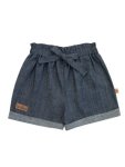 Girls Denim Paperbag Shorts - 6 12 Months