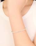Silver Plated Diamante Tennis Bracelet
