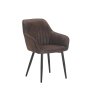 - Decorotika Fabric Dining Chair -brown