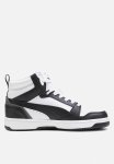 Puma White- Black-shadow Gray