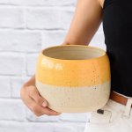 Caxi Planter - Yellow - 16CM