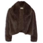 Brown Faux Fur Jacket