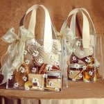 1PC Small Daisy Gift Bag Wedding Bridesmaids Portable Gift Bag Shopping Bag Transparent Daisy Print Wedding Gift Bag Girl Group