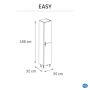 Easy Bathroom Cabinet Column White Matt W35CMXD32CMXH186CM