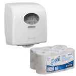 Kimberly-clark Aquarius Slimroll Rolled Hand Towel Dispenser Combo
