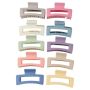 10 Piece - Soft Pastel Coloured Hair Clips With Matte Finish & Strong Grip
