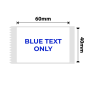 NB653 - Niimbot - B1 / B21 / B3S / B4 - 40x60mm - 125 White Blue Text Labels