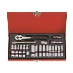 King Tony 1 4" Drive Socket Set With Bits 19 Piece