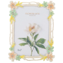 5X7 Picture Frame Enamel Floral Design Metal Photo Frame