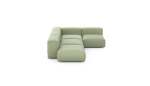 Four Module Corner Sofa - Linen - Olive - 199CM X 283CM
