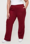 Cotton On Plus Lifestyle Fleece Straight Leg Sweatpant - Deep Red
