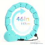 1PC 46IN 117CM Weighted Fitness Circle 24 Sections Detachable Exercise Ring Suitable For Body Shaping Waist Slimming
