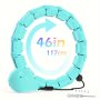 1pc 46in/117cm Weighted Fitness Circle 24 Sections Detachable Exercise Ring Suitable For Body Shaping Waist Slimming
