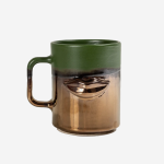 The Lips Mug - Green & Bronze