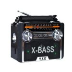 Radio 11 Band MP3 SD USB Music Player With Rechargeable Battery & Built-in Torch