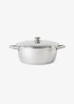 Stainless Steel Waterless Casserole Pot With Lid 3L