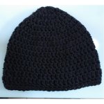 Beanies Hand Knitted - Black Adult Size