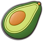 Bright Avocado Jibbitz - Multi Osfa