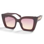 Burgundy Arrow Detail Sunglasses